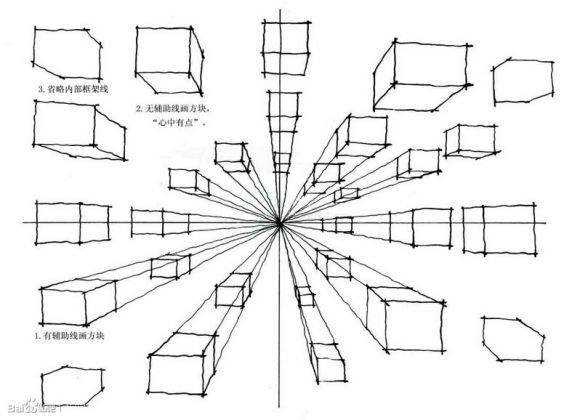 透视基础教学_一点透视练习_透视基础入门