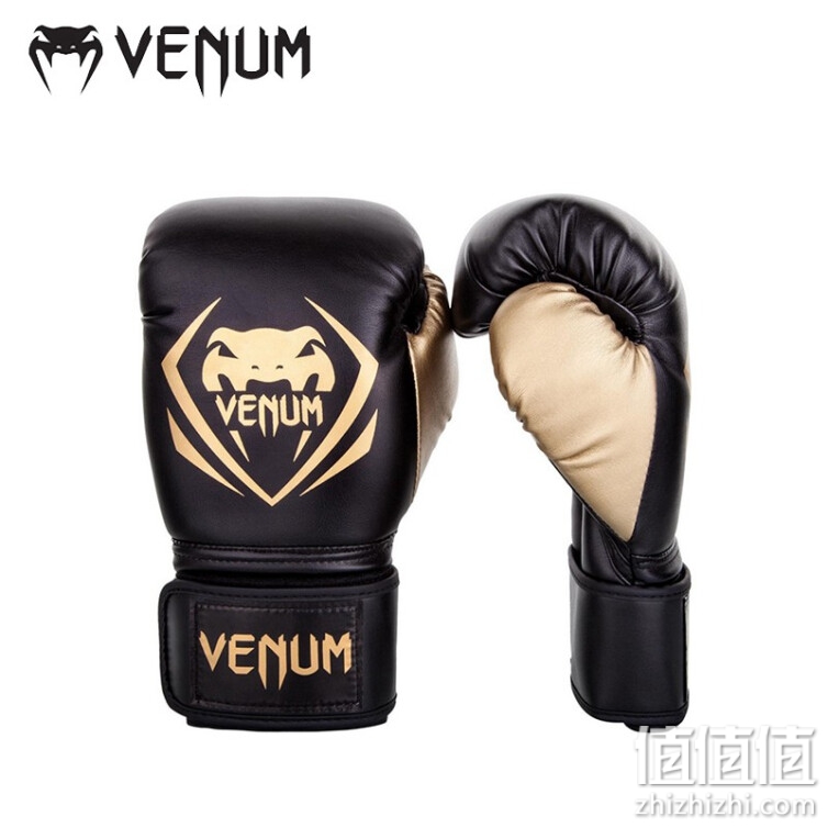 毒液 VENUM 竞争者 拳击手套 打沙袋训练泰拳散打搏击拳套拳击套 黑金 10OZ