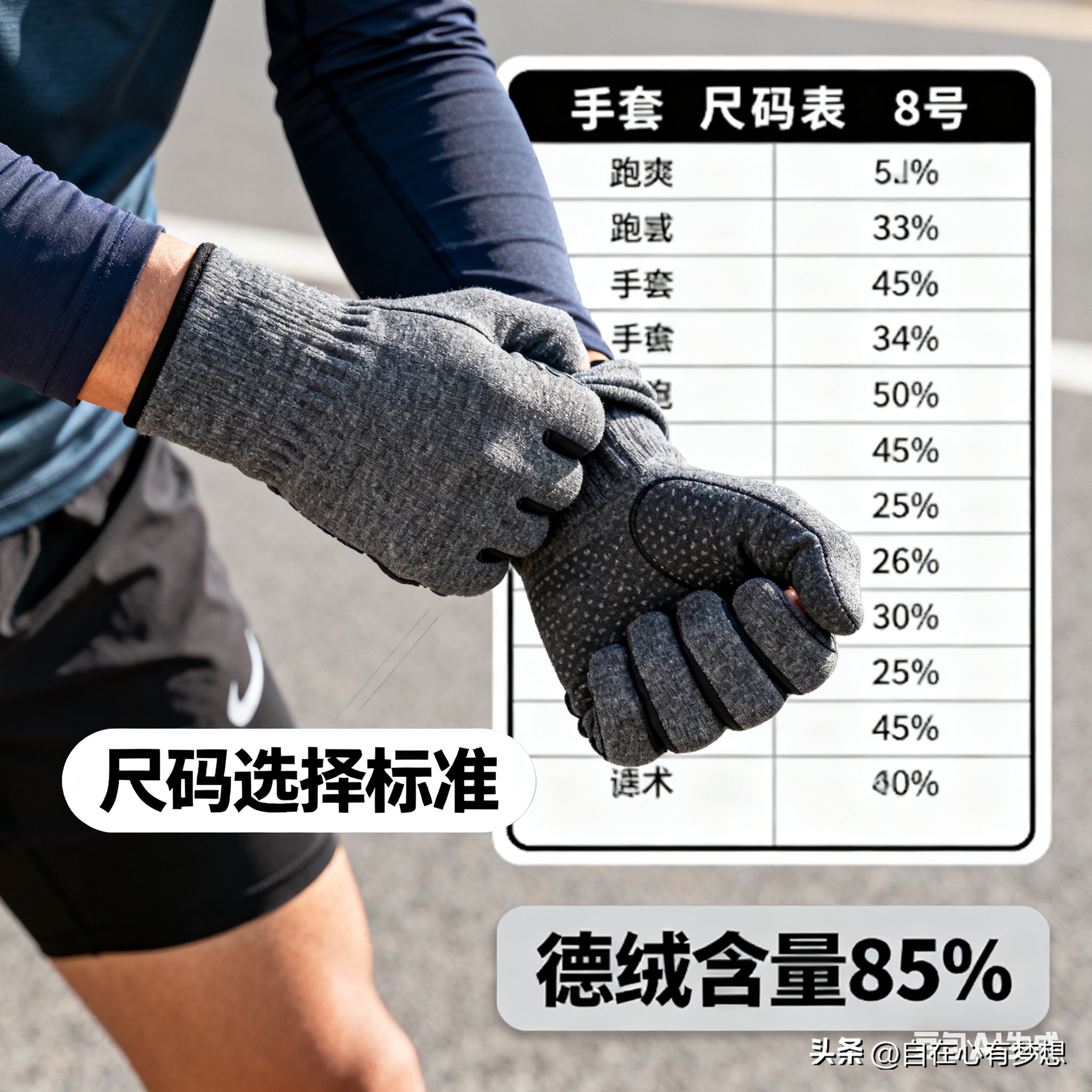 跑步手套导电材质_跑步手套保暖三层结构_健身手套怎么选择