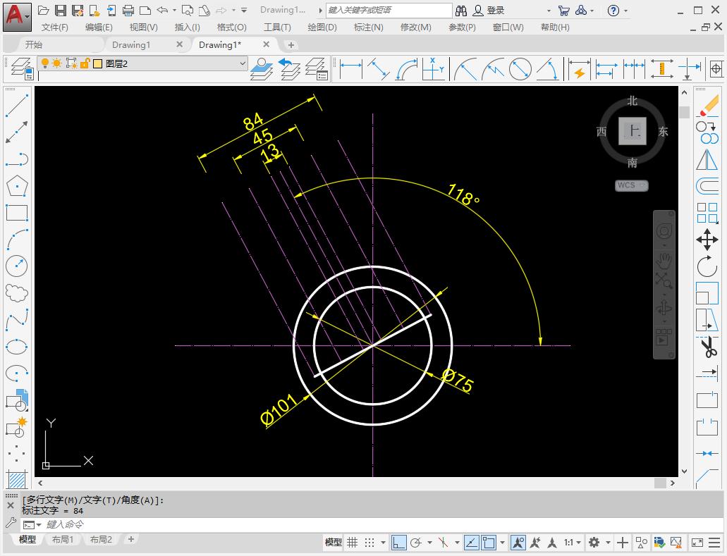 AutoCAD2020绘制图案_CAD制图教程_cad画图练习